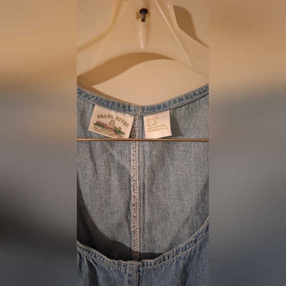 Pearl river clothing co. Vintage denim overall dress size large - Picture 5 of 5